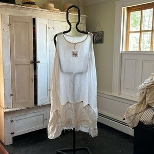 Magnolia Pearl cream slip dress